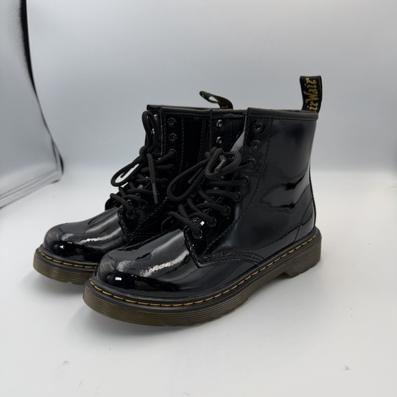 Dr. Martens Other - NWOB Doc Martens US Size 2 Black Patent Leather Boots Youth Kids